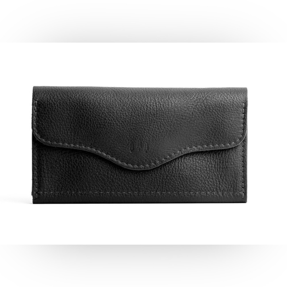 Portland Leather Bozeman Wallet - Pebbled Black NWOT